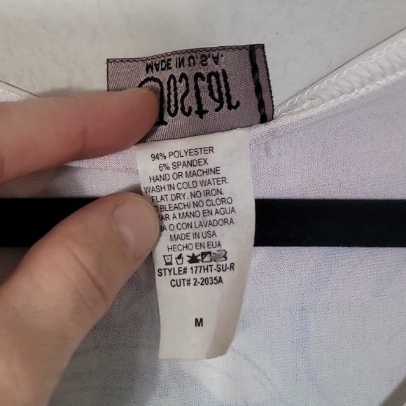 Y2K Jostar Butterfly Embellished Tunic Top Size M Shark Bite Fairy 90s Colorful - Picture 8 of 15